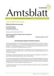 Amtliche Bekanntmachungen - Stadt Grossenhain