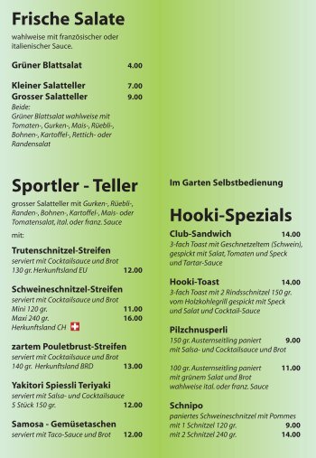 Frische Salate Sportler - Teller Hooki-Spezials