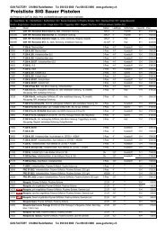 Preisliste SIG Sauer Pistolen - Gun Factory