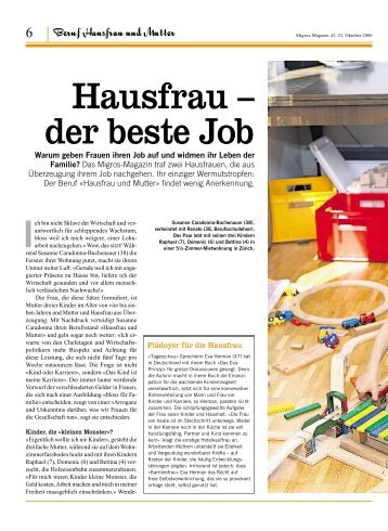 Hausfrau – der beste Job