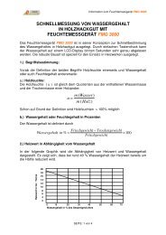 Brennstoff-Feuchtemesssysteme - LandesEnergieVerein Steiermark