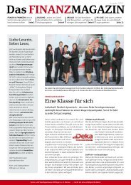 Finanzmagazin Ausgabe 2/2011 - und Stadtsparkasse Dillingen ad ...