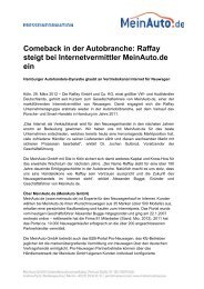 Pressemitteilung herunterladen - MeinAuto.de