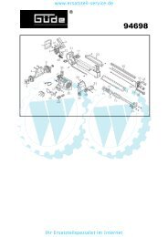 Güde Ersatzteilliste, 94698-05W 370 4T HOLZSPALTER ...
