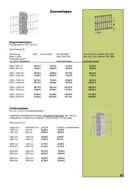 Gehrisch Katalog 2009 - W-gehrisch.de