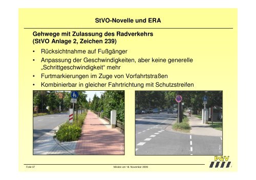 StVO-Novelle und ERA - Stadt Minden