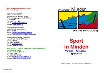 Sport in Minden - Stadt Minden