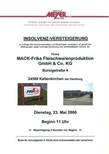 Katalog MACK-Frika - Auktionshaus Walter H.F. Meyer GmbH