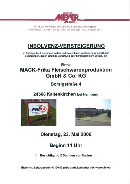 Katalog MACK-Frika - Auktionshaus Walter H.F. Meyer GmbH