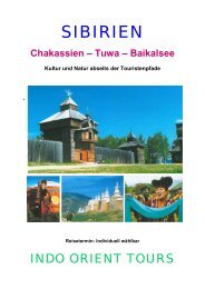 Chakassien – Tuwa - INDO ORIENT TOURS GmbH