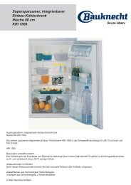 Supersparsamer, integrierbarer Einbau-Kühlschrank Nische 88 cm ...