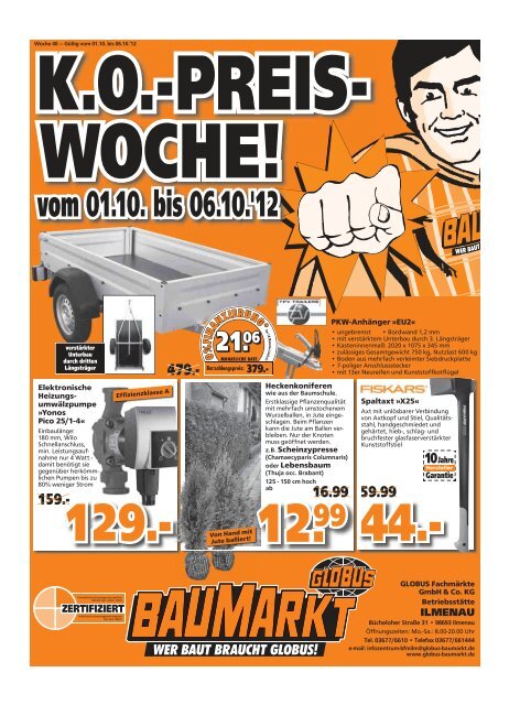 WOCHE! vom 01.10. bis 06.10.'12 - Globus Baumarkt