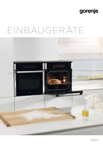 Pdf Katalog: Gorenje Einbaugeräte 2013