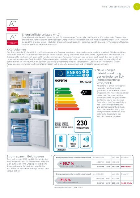 E I N B A U G E R Ä T E - Gorenje