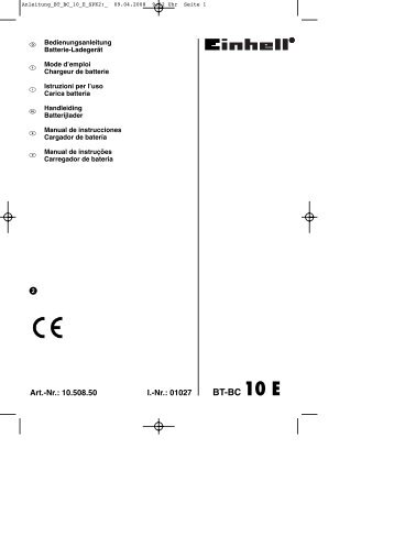 BT-BC 10 E - Einhell