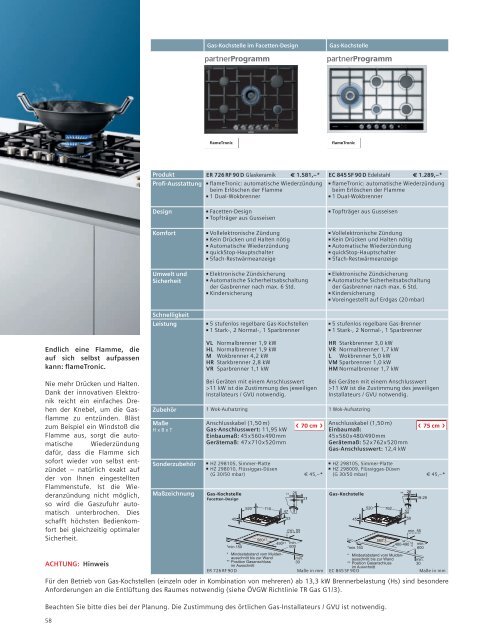 Einbaugeräte 2012 Wärme 1 - Siemens Home Appliances