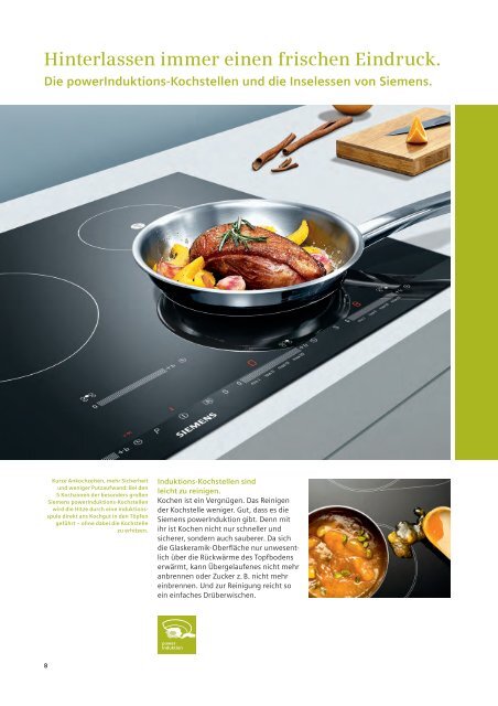 Jeden Tag frische Küche. Nicht nur beim Kochen. - Siemens