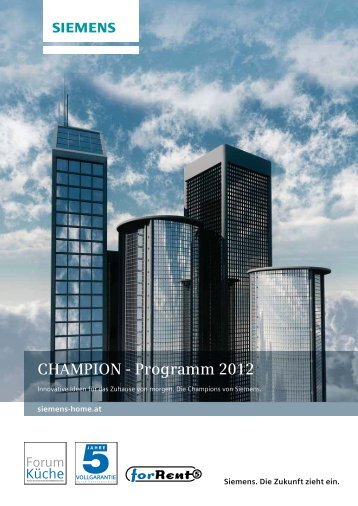 CHAMPION - Programm 2012 - Siemens