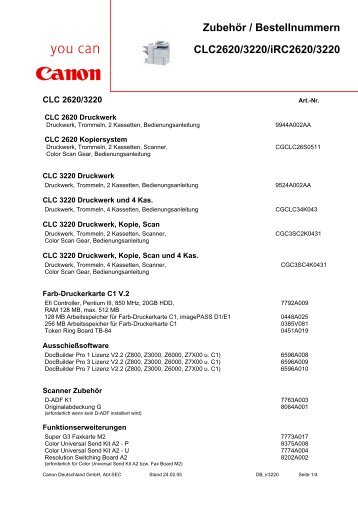 Datenblatt 2620/3220 - Ajruli Kopiersysteme GmbH