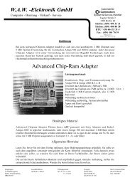 Advanced Chip-Ram Adapter WAW - Amiga Hardware Database