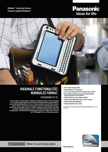 Toughbook Panasonic CF-U1 - HHK Datentechnik GmbH