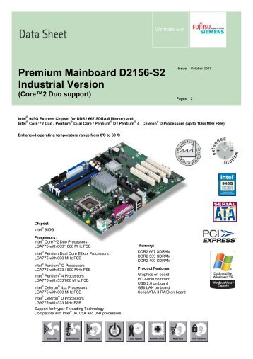 Premium Mainboard D2156-S2 Industrial Version