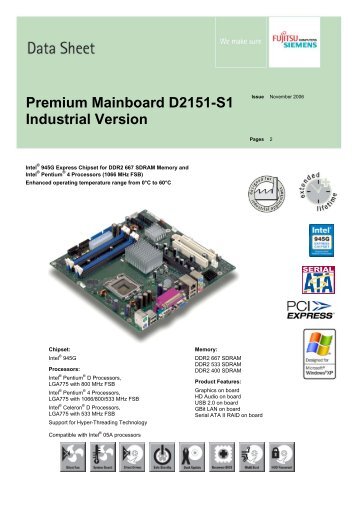 Premium Mainboard D2151-S1 Industrial Version - Diamond Point ...