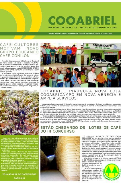 Municípios produtores de café Arábica e Conilon, Espírito Santo, 2006*