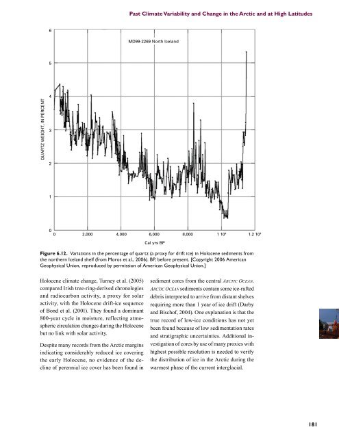 Past Climate Variability and Change in the Arctic and at High Latitudes