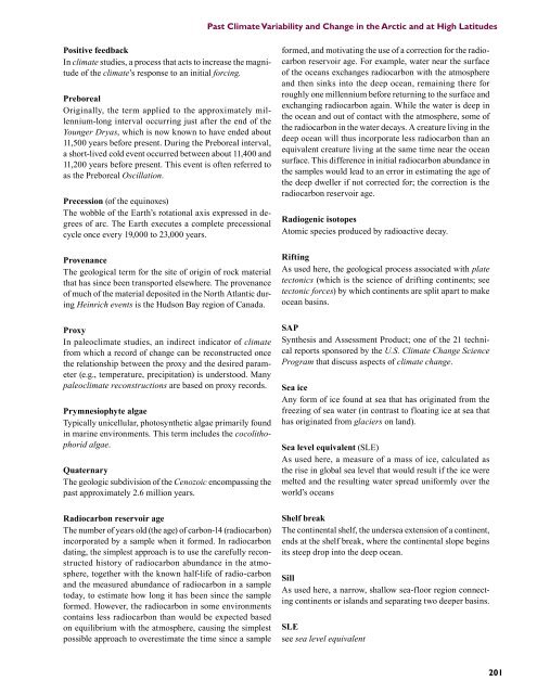 Past Climate Variability and Change in the Arctic and at High Latitudes