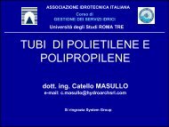 Tubi in Polietilene e Polipropilene - Associazione Idrotecnica Italiana