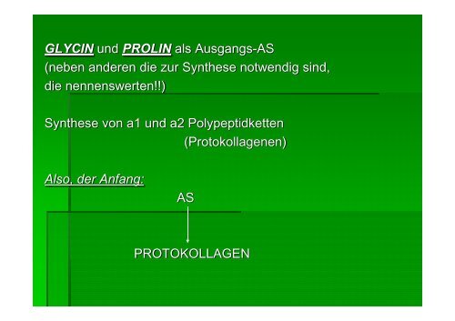 KOLLAGENSYNTHESE!!