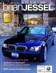 Majestic WHISTLER! - Brian Jessel BMW