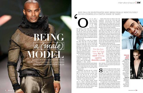 Being a Male Model, May 2012, Marie Claire - Amy Fallon