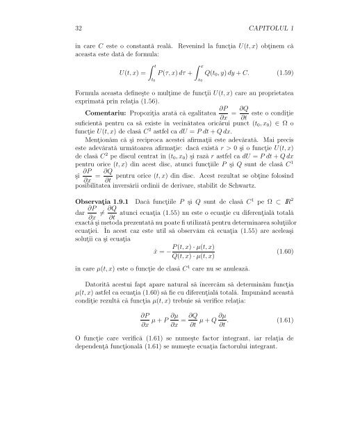 Capitolul 1 Ecuatii diferentiale de ordinul ˆıntâi rezolvabile prin ...