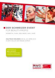 DER SCHWEIZER EVENT FÜR BEAUTY-PROFIS - Beauty Forum