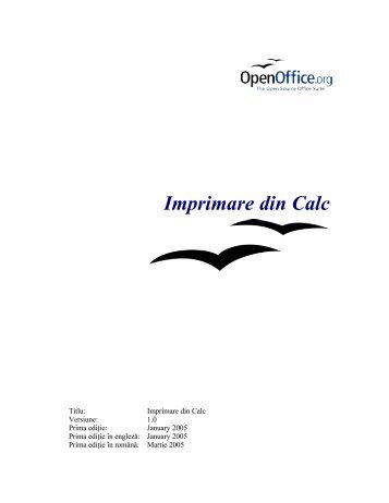 Imprimare din Calc - OpenOffice.org