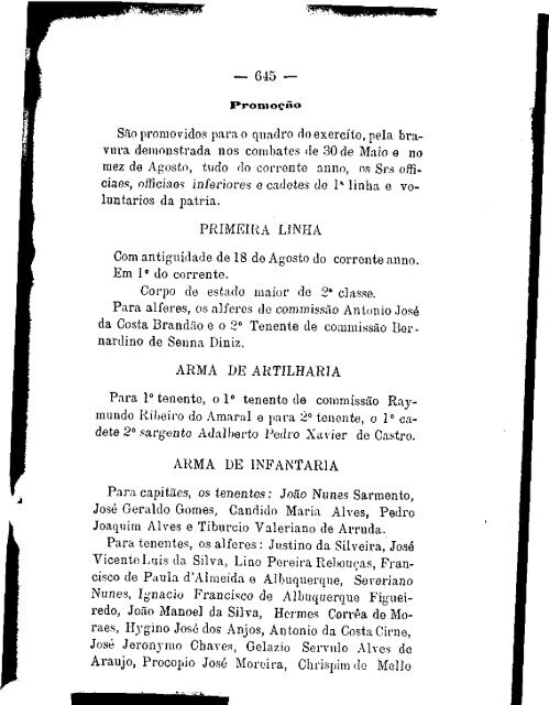Ordens do Dia - Guerra do Paraguai - Conde d