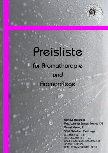 Preisliste für Pflegeeinrichtungen - Nautilus Apotheke