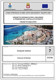 Allegato 7 - computo metrico (.pdf 2 Mb) - Comune di Otranto