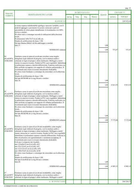 Allegato 7 - computo metrico (.pdf 2 Mb) - Comune di Otranto