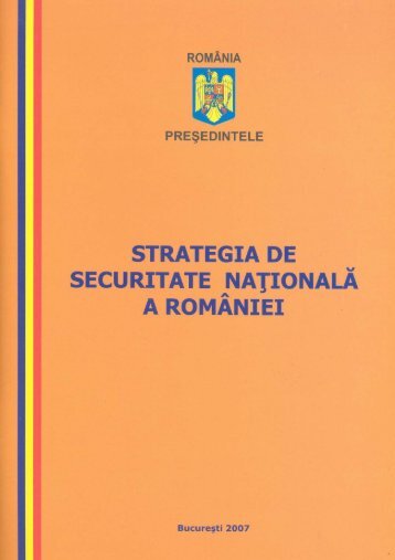 Strategia de securitate naţională a României