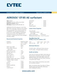 AEROSOL® OT-85 AE surfactant (European) - Cytec