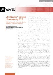 MiniWoofer™ Shrinks Subwoofer by 85% - Maxx