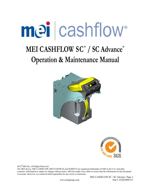 meiページ Download SC-SCN Operation and Maintenance  - MEI Technical