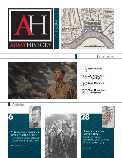 Army History, Issue 85, Fall 2012 - US Army Center Of Military History