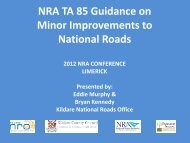 NRA TA 85 Guidance on Minor Improvements to National Roads