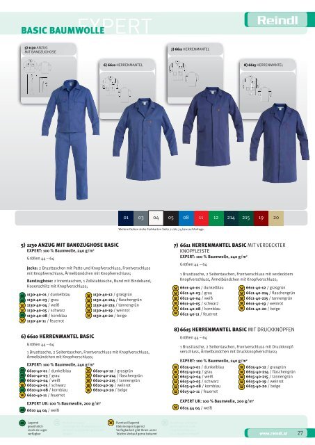 Reindl_Katalog_Berufsbekleidung_2012.pdf - Reindl Vertriebs GmbH