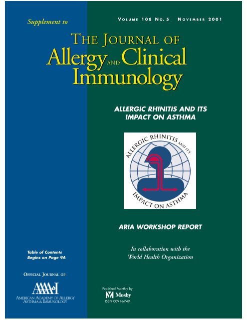 Allergy Amp Clinical Immunology Progetto Aria Allergy Amp Clinical Immunology Progetto Aria