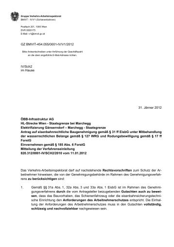 Hinweis auf Rechtsvorschriften zum Schutz der Arbeitnehmer